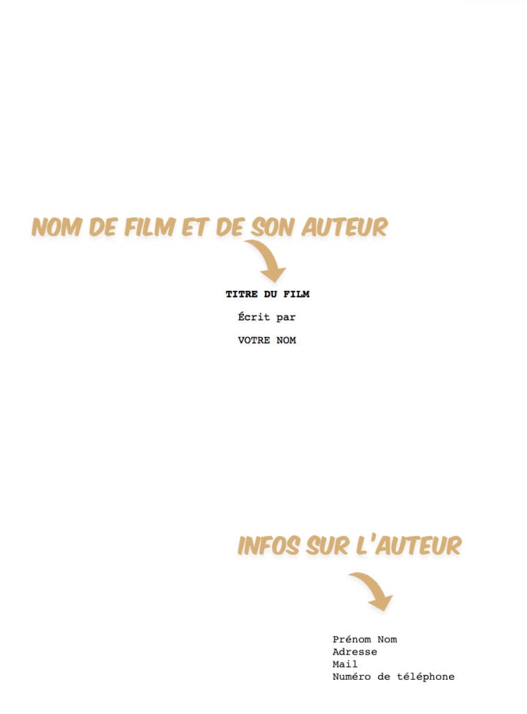 mise en page scénario Comment metre en page un scénario mise en page film