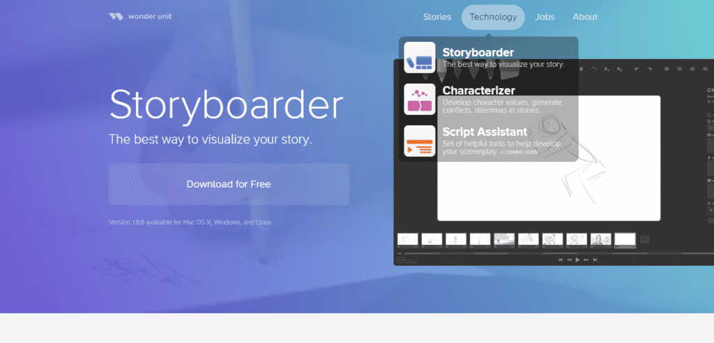 logiciel storyboard - storyboarder