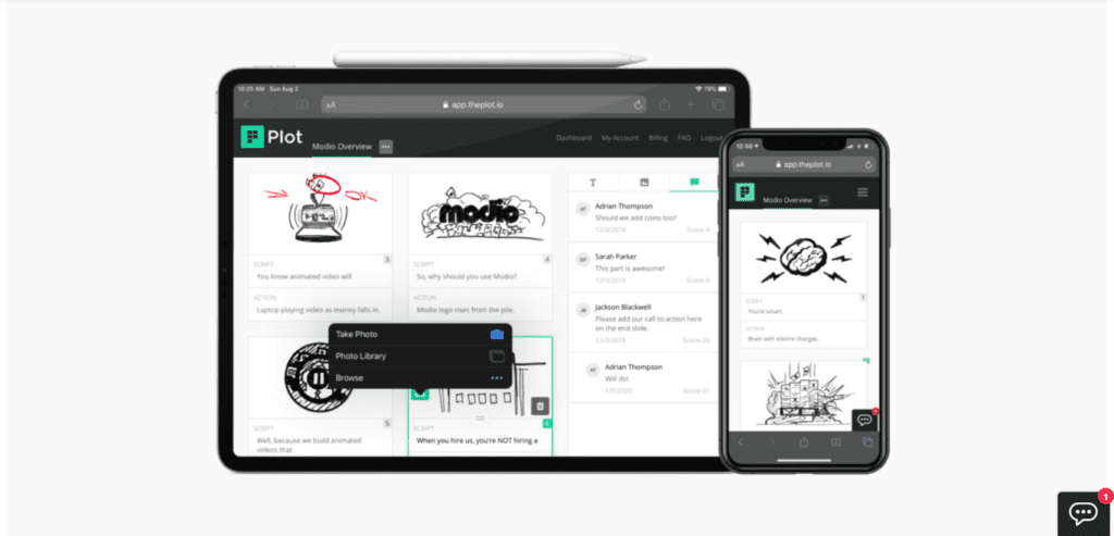 logiciel storyboard - theplot.io