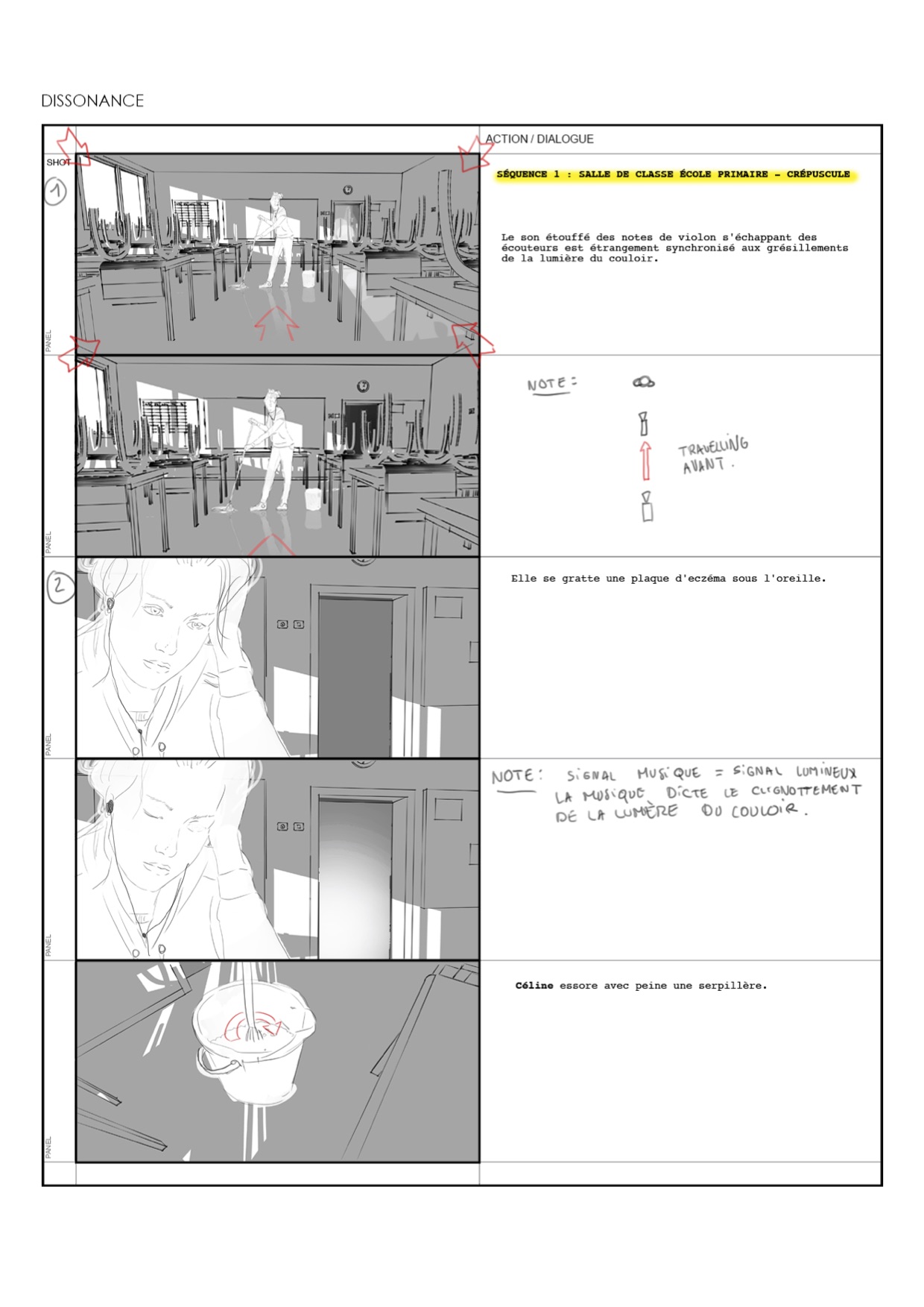 comment faire un storyboard storyboards projet de film story-bord story-bords