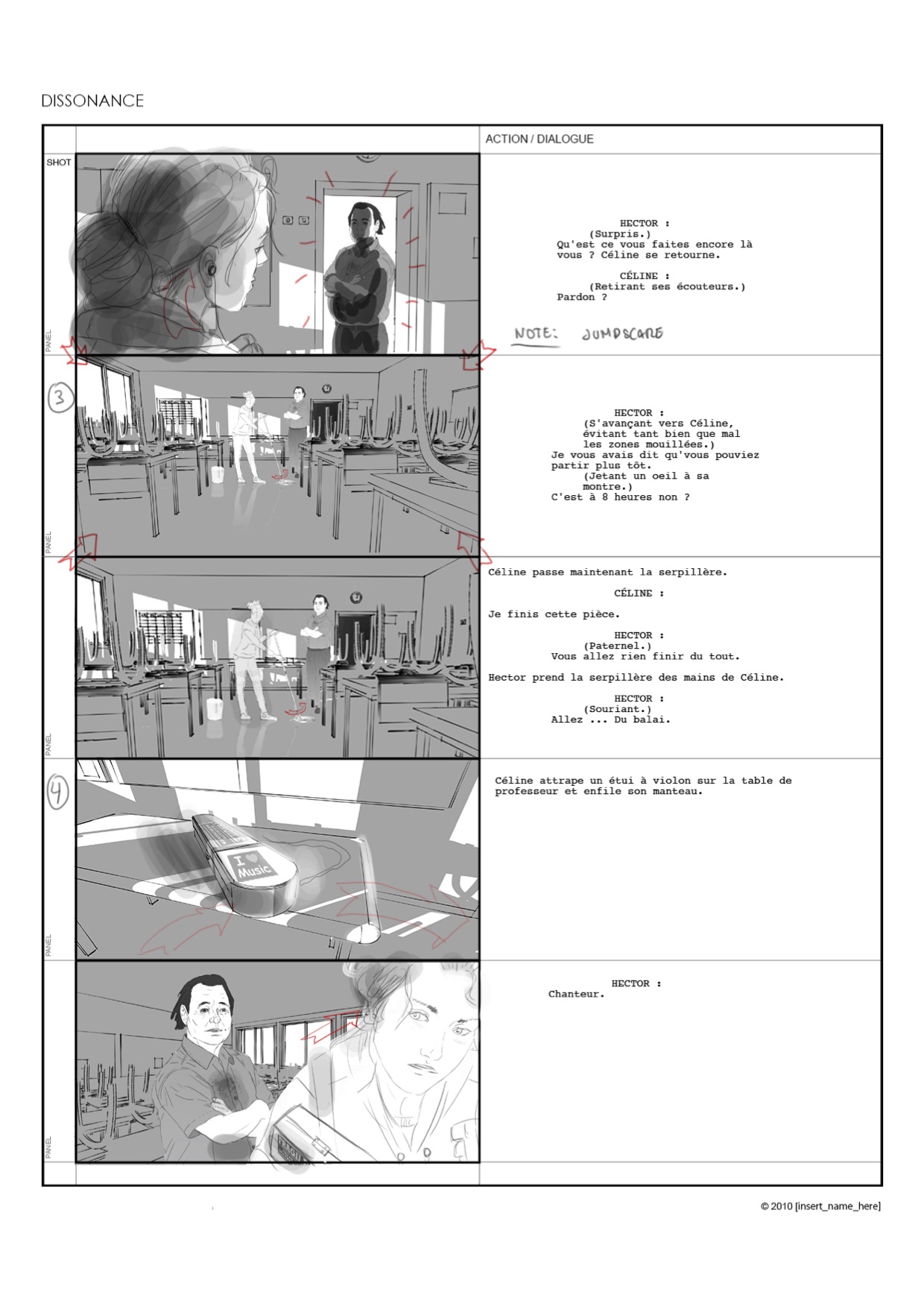 comment faire un storyboard storyboards projet de film story-bord story-bords